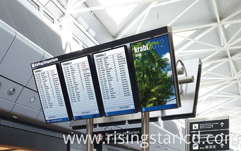 hanging public lcd display