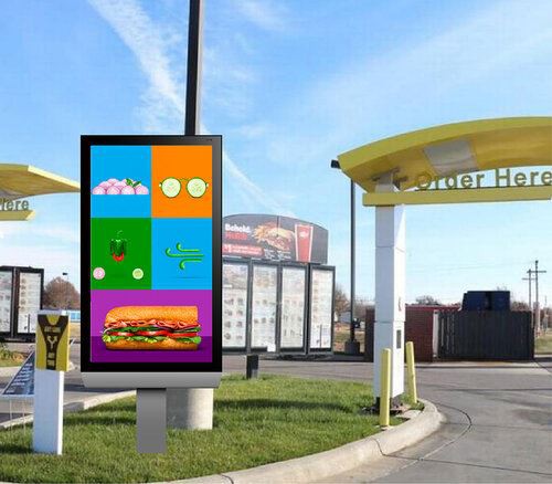 32 Inch 3000 Nits Outdoor Advertising Signs